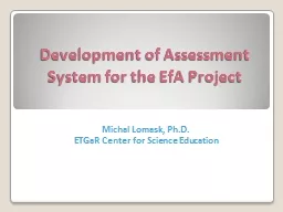 Development of Assessment
