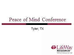 Peace of Mind Conference