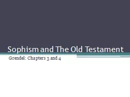 Sophism and The Old Testament
