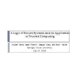 A Logic of Secure Systems and its Application to Trusted Co