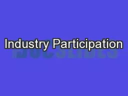 Industry Participation