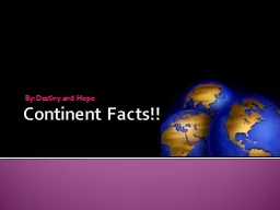 Continent Facts!!!