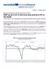 March  Second estimate for the fourt quarter of  GDP