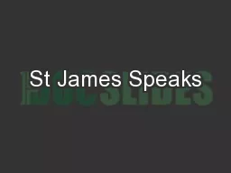 St James Speaks