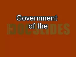 Government of the