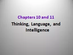 Chapters 10 and 11
