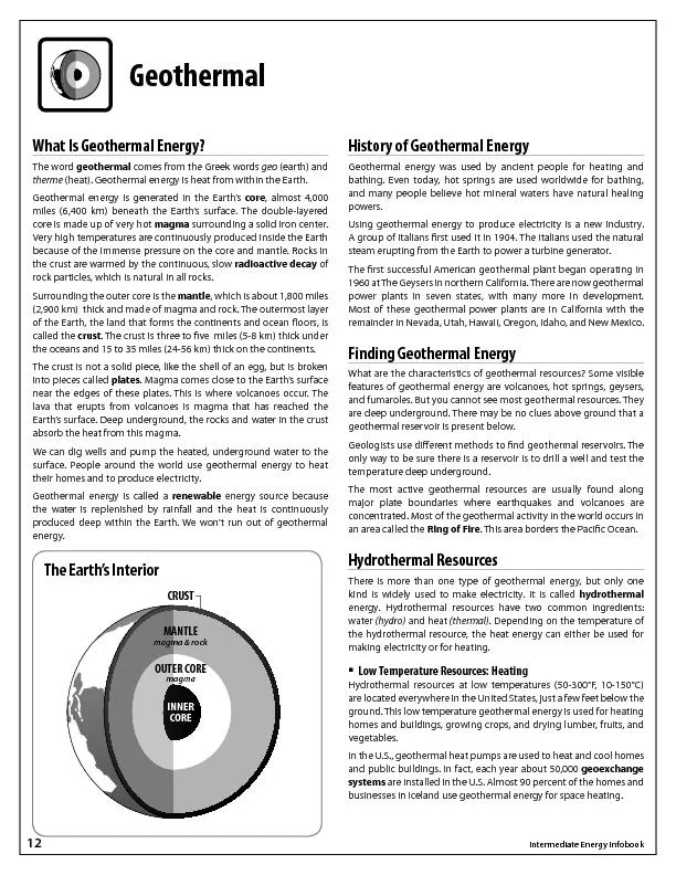 Intermediate Energy Infobook