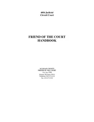 th Judicial Circuit Court FRIEND OF THE COURT HANDBOOK