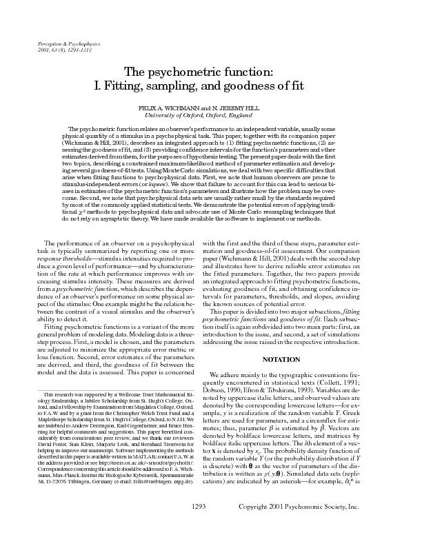 Perception & Psychophysics