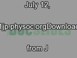 ) by guest on July 12, 2011jp.physoc.orgDownloaded from J Physiol (
..