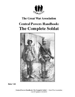 Central Powers Handbook: The Complete Soldat 