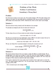 Problem of the Week Problem C and Solutions Something