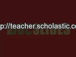 http://teacher.scholastic.com