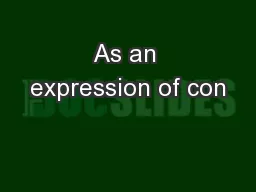 As an expression of con