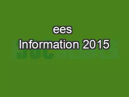 ees Information 2015
