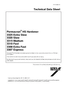 HS Hardeners This product is for professional painting of vehicles onl