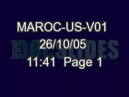 MAROC-US-V01  26/10/05  11:41  Page 1