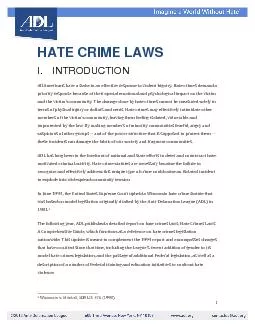 HATE CRIME LAWS