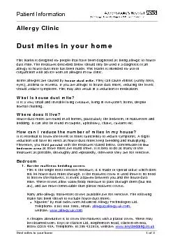Dust mites in your home      1 of 3