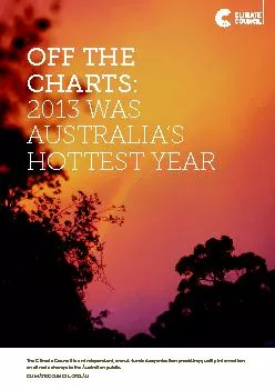 2013 was a remarkable year for hot weather in Australia. Not only did