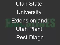 Published by Utah State University Extension and Utah Plant Pest Diagn