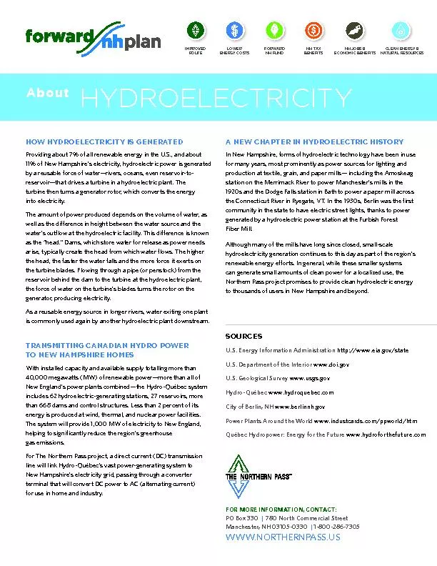 HYDROELECTRICITY