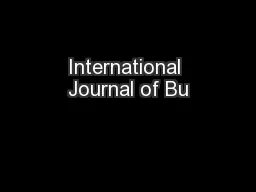 International Journal of Bu