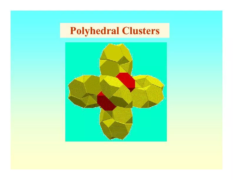 Polyhedral Clusters