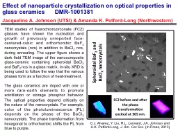Effect of nanoparticle crystallization on optical propertie