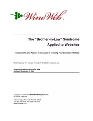 The BrotherinLaw Syndrome Applied to Websites Componen