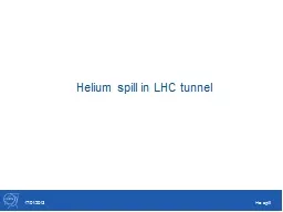 Helium spill in LHC tunnel