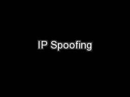 IP Spoofing