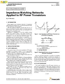 RFApplicationInformationFreescaleSemiconductorImpedanceMatchingNetwork