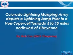 Colorado Lightning Mapping Array depicts a Lightning Jump P