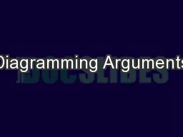 Diagramming Arguments