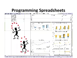 Programming Spreadsheets