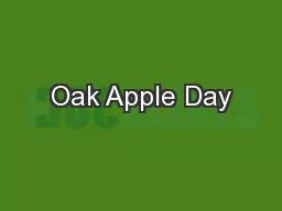 Oak Apple Day