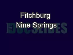 Fitchburg Nine Springs