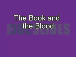 The Book and the Blood