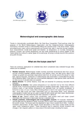 World Meteorological Organization Data Buoy Cooperatio