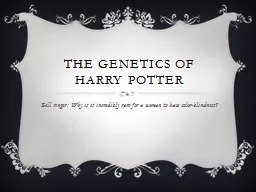 The Genetics of Harry Potter