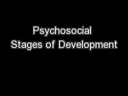 Psychosocial Stages of Development