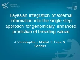 Bayesian integration of external information into the singl