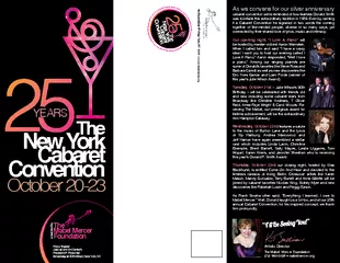 October  YEARS The New York Cabaret onvention presente