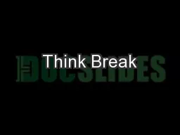 Think Break