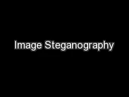 Image Steganography