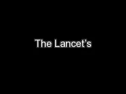 The Lancet’s