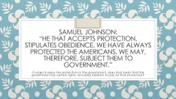 Samuel Johnson: