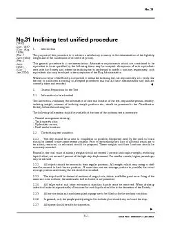 Inclining test unified procedure1.Introduction2.General Preparation fo