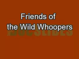 Friends of the Wild Whoopers